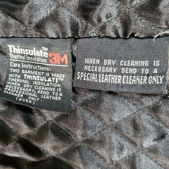 WILSON’S LEATHER Buttery Soft Leather Thinsulate Car‎ Coat Jacket Black Medium - Picture 14 of 15